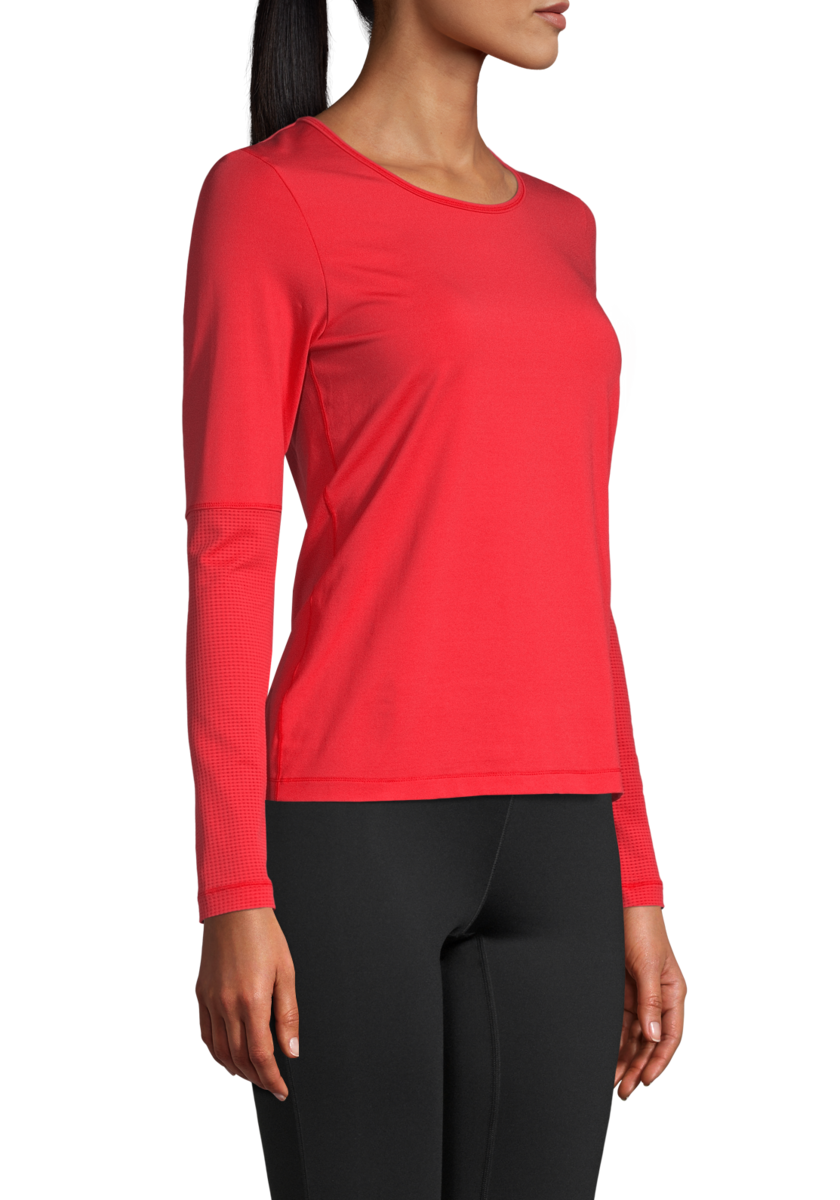 Essential Long Sleeve with Mesh Insert – Impact Red