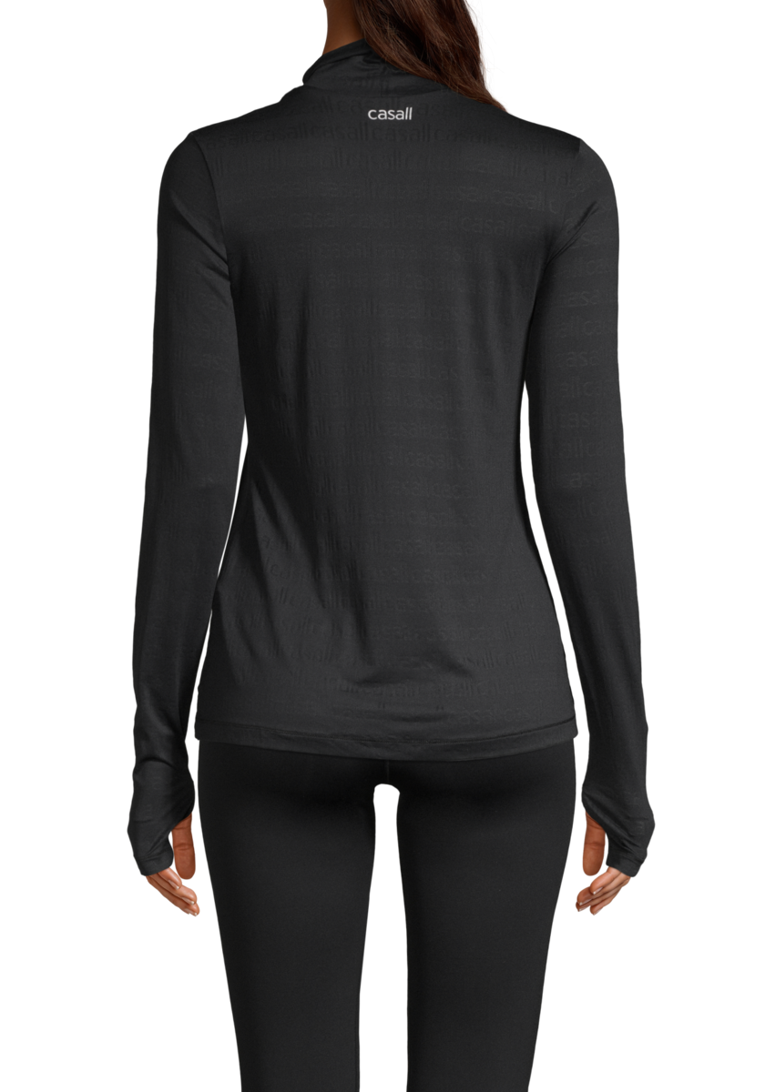 Logo Turtleneck – Black